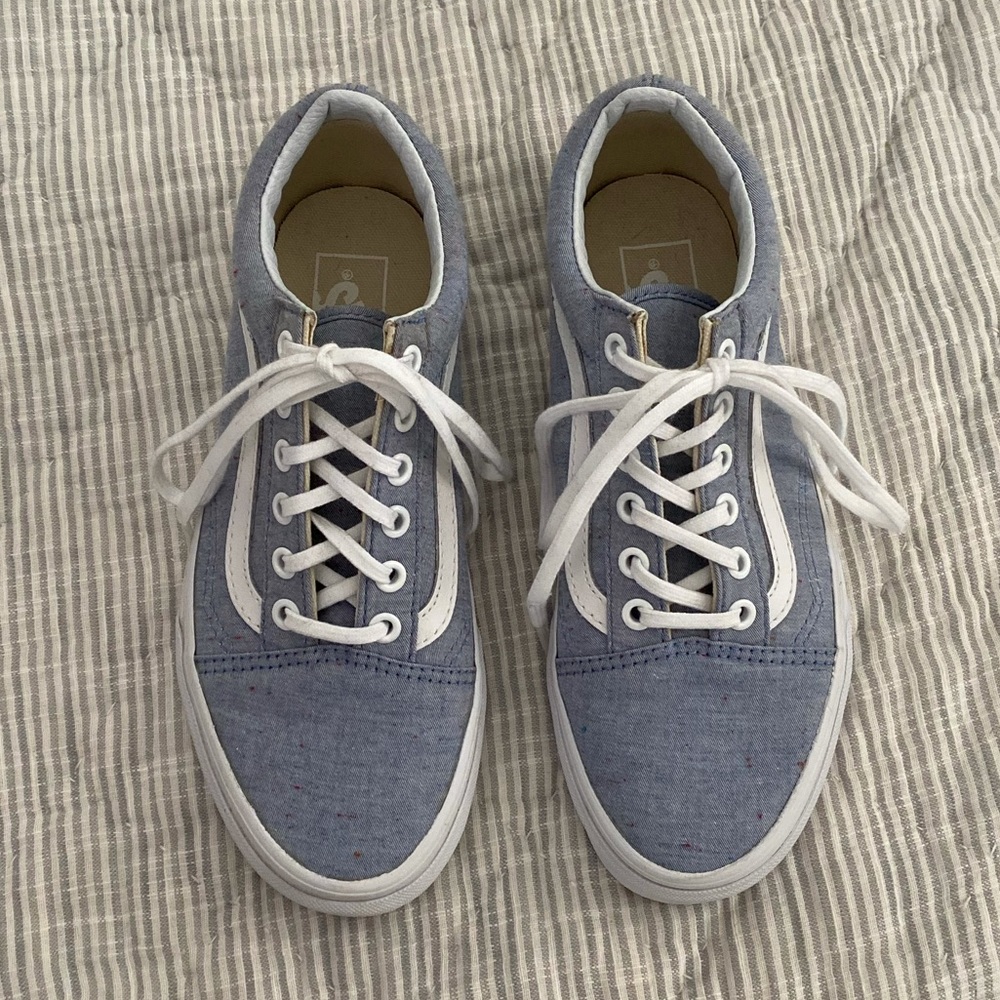 Vans Never Worn W 7/M 5.5 Blue with red fleck